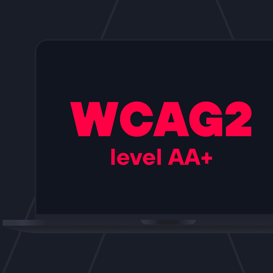 Picture notebook with WCAG2 level AA+